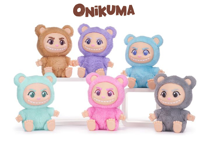 (Mis 3+) ONIKUMA Peluche (con viso in PVC) Seduto 24 cm 6ass c/hangtag…x72